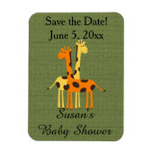Het Baby shower van de Giraffe sparen de Magneten  (Verticaal)