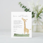 Het Baby shower van de Giraffe van het Manuscript  (Staand voorkant)