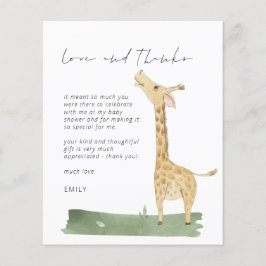 Het Baby shower van de Giraffe van het Manuscript 
