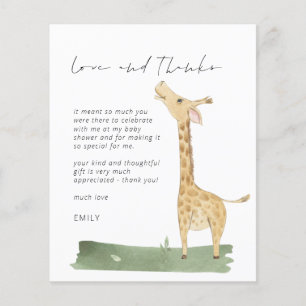 Het Baby shower van de Giraffe van het Manuscript
