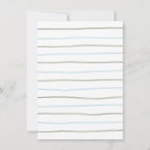 Het Baby shower van de groene ballon van een jonge Kaart (Achterkant)