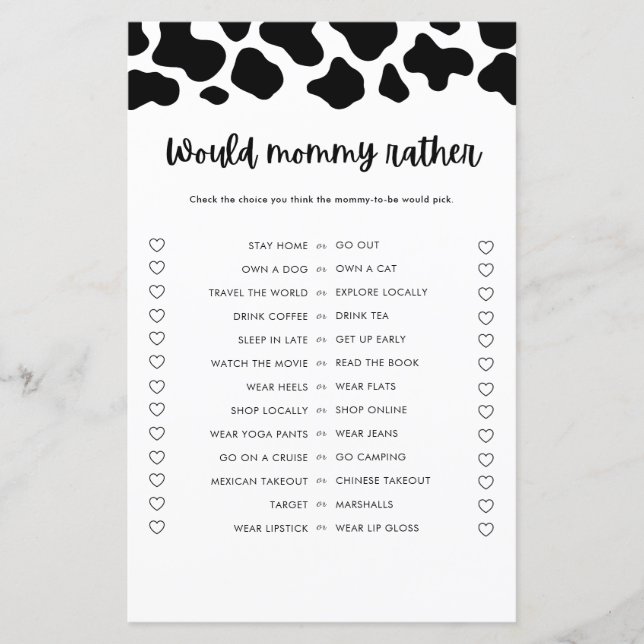 Het Baby shower van de Heilige Koe zou mama een an (Voorkant)