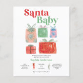 Het Baby shower van de Kerstkerstkerstman van de R Flyer (Voorkant)