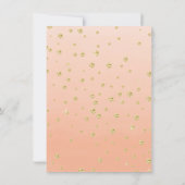 Het Baby shower van de Kleine Meisjes van het Zoet Kaart (Achterkant)