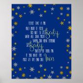 Het Baby shower van de Kleine Ster van het Spin Poster (Voorkant)