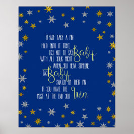 Het Baby shower van de Kleine Ster van het Spin Poster