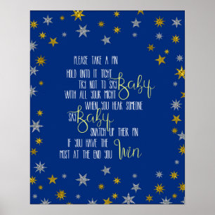 Het Baby shower van de Kleine Ster van het Spin Poster