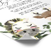 Het Baby shower van de levende Dieren zegt niet Ba Poster (Hoek)
