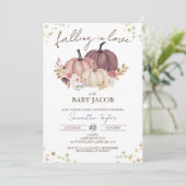 Het Baby shower van de Liefde, Robuuste Floral Sho Kaart (Staand voorkant)