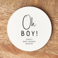 Het Baby shower van de moderne neutrale Oh Boy!