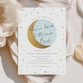 Het Baby shower van de Moon van het manuscript en Kaart