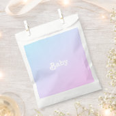 Het Baby shower van de naamfoto's aanpassen, verja Bedankzakje (Geknipt)