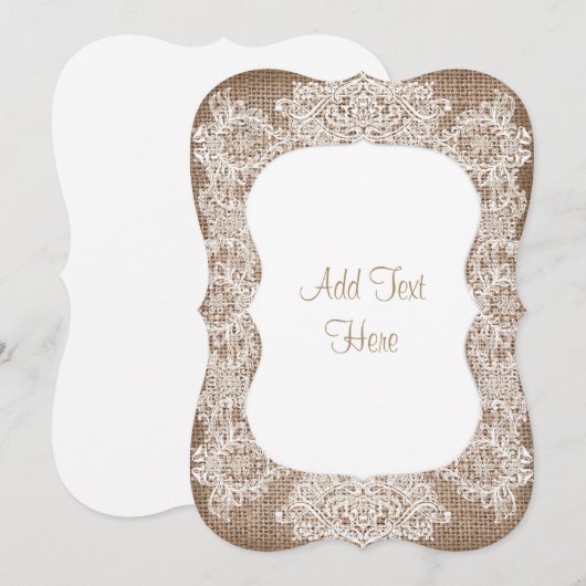 Het Baby shower van de overlapping en van de Las v Kaart (Voorkant / Achterkant)