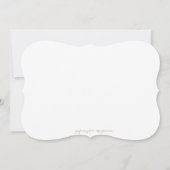 Het Baby shower van de overlapping en van de Las v Kaart (Achterkant)