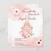 Het baby shower van de partij van Tea bunny in een (Voorkant / Achterkant)