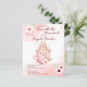 Het baby shower van de partij van Tea bunny in een (Staand voorkant)