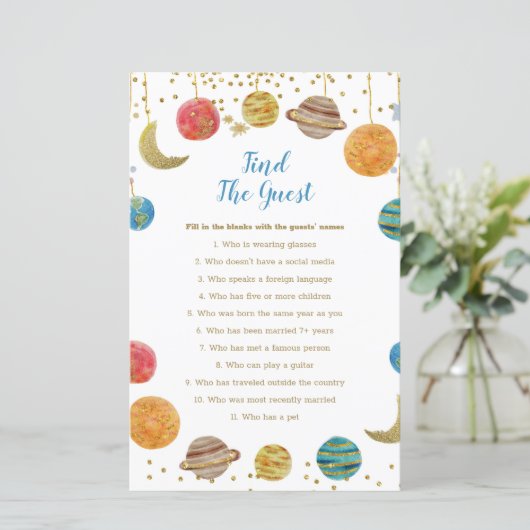 Het Baby shower van de Ruimteruimte van de vliegtu (Staand voorkant)