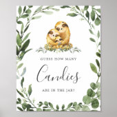 Het Baby shower van de Slotfamilie raadt hoeveel S Poster (Voorkant)