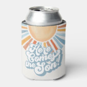 Het Baby shower van de Son Sunshine Boy Blikjeskoeler (Blikje Voorkant)