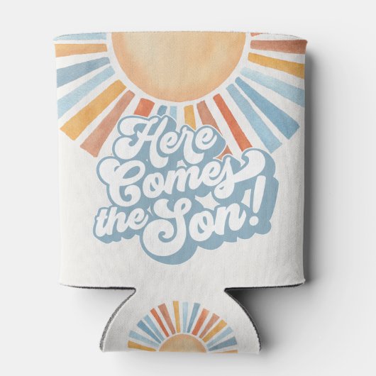 Het Baby shower van de Son Sunshine Boy Blikjeskoeler (Achterkant)