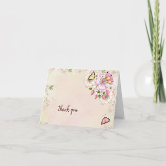 Het Baby shower van de Tuin LGC dankt u Bedankkaart