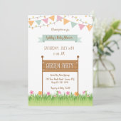 Het Baby shower van de Vlaggen van het koord en va Kaart (Staand voorkant)