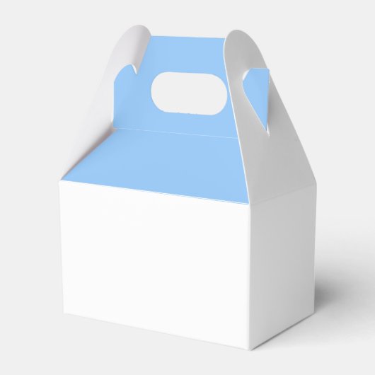 Het Baby shower van de White Blue Boy Bedankdoosjes (Achterkant)