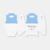 Het Baby shower van de White Blue Boy Bedankdoosjes (Uitgevouwen)