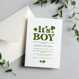 Het Baby shower van een jongen Charm St. Patrick's Kaart
