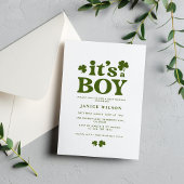 Het Baby shower van een jongen Charm St. Patrick's Kaart
