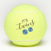 Het Baby shower van een jongen Twins onthulling Tennisballen (Voorkant)