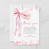 Het Baby shower van een kleine lieverd Valentijns Bedankkaart (Voorkant)