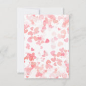 Het Baby shower van een kleine lieverd Valentijns Bedankkaart (Achterkant)