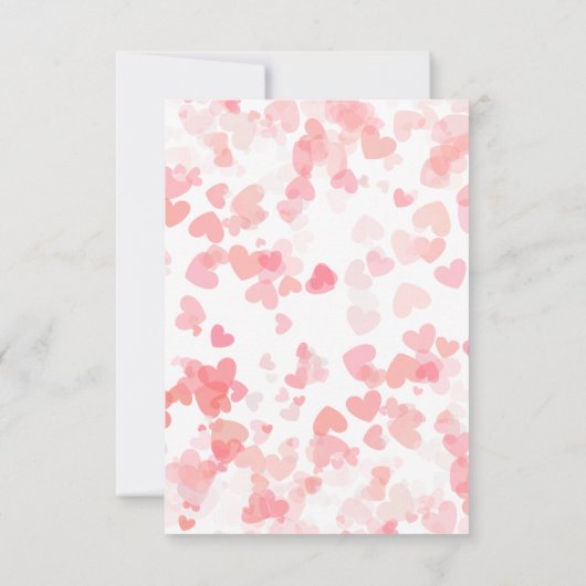 Het Baby shower van een kleine lieverd Valentijns Bedankkaart (Achterkant)