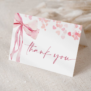 Het Baby shower van een kleine lieverd Valentijns Bedankkaart