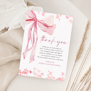 Het Baby shower van een kleine lieverd Valentijns Bedankkaart