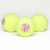 Het Baby shower van een meisje Roze maakt de balan Tennisballen (Multi)