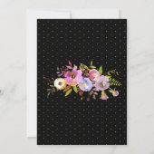 Het Baby shower van een meisje-Waterverf bloeit in Kaart (Achterkant)