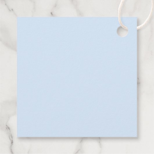 Het Baby shower van een paddestoel blauw hart Bedankjes Labels (Achterkant)