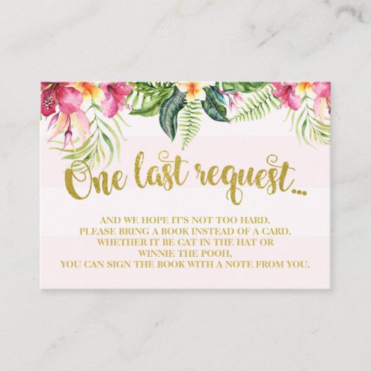 Het Baby shower van Flamingo brengt een Kaart van (Voorkant)