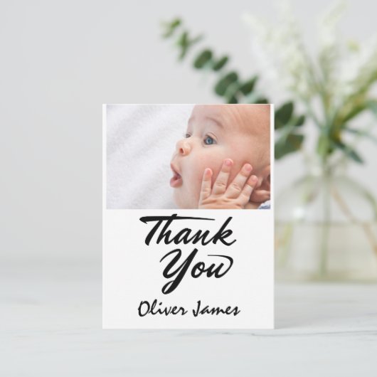 Het Baby shower van het Adres van de terugkeer Dan Briefkaart (Staand voorkant)