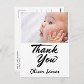 Het Baby shower van het Adres van de terugkeer Dan Briefkaart (Voorkant / Achterkant)