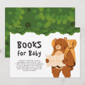 Het Baby shower van het Adventure van het Beer van Kaart (Voorkant / Achterkant)