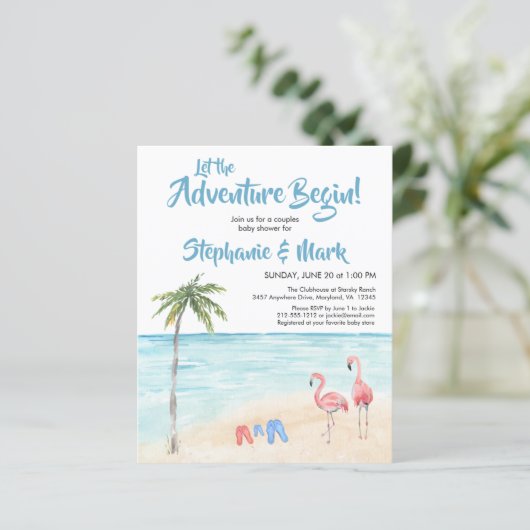 Het Baby shower van het Adventure van het Surf van (Staand voorkant)