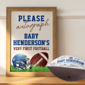 Het Baby shower van het football gelieve het Footb Foto Afdruk