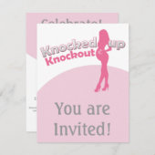 Het Baby shower van het gekke-out- Kaart (Voorkant / Achterkant)