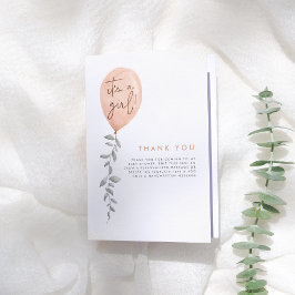 Het Baby shower van het Girlballongebergte bedankt