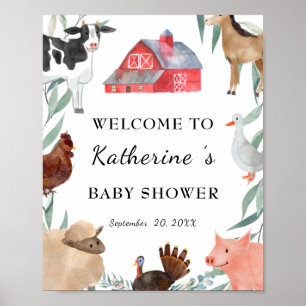 Het Baby shower van het landschap van de klap op h Poster