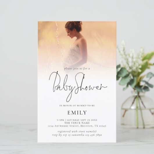 Het Baby shower van het Manuscript van de Bekledin (Staand voorkant)