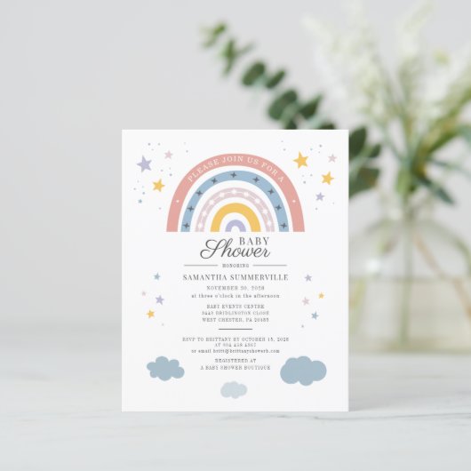 Het Baby shower van het Manuscript van de Waterver (Staand voorkant)